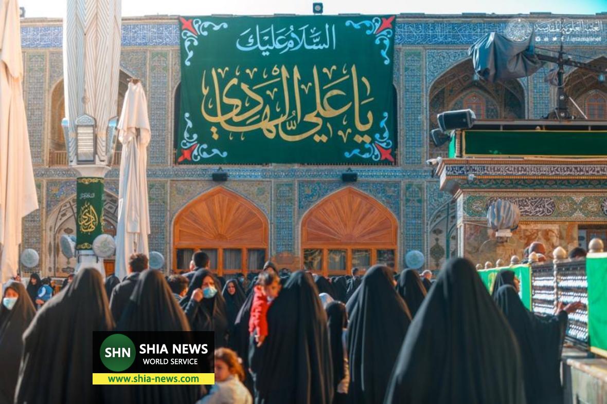 آذینبندی صحن و سرای حرم مطهر علوی در استقبال از ماه رجب آذینبندی صحن و سرای حرم مطهر علوی در استقبال از ماه رجب