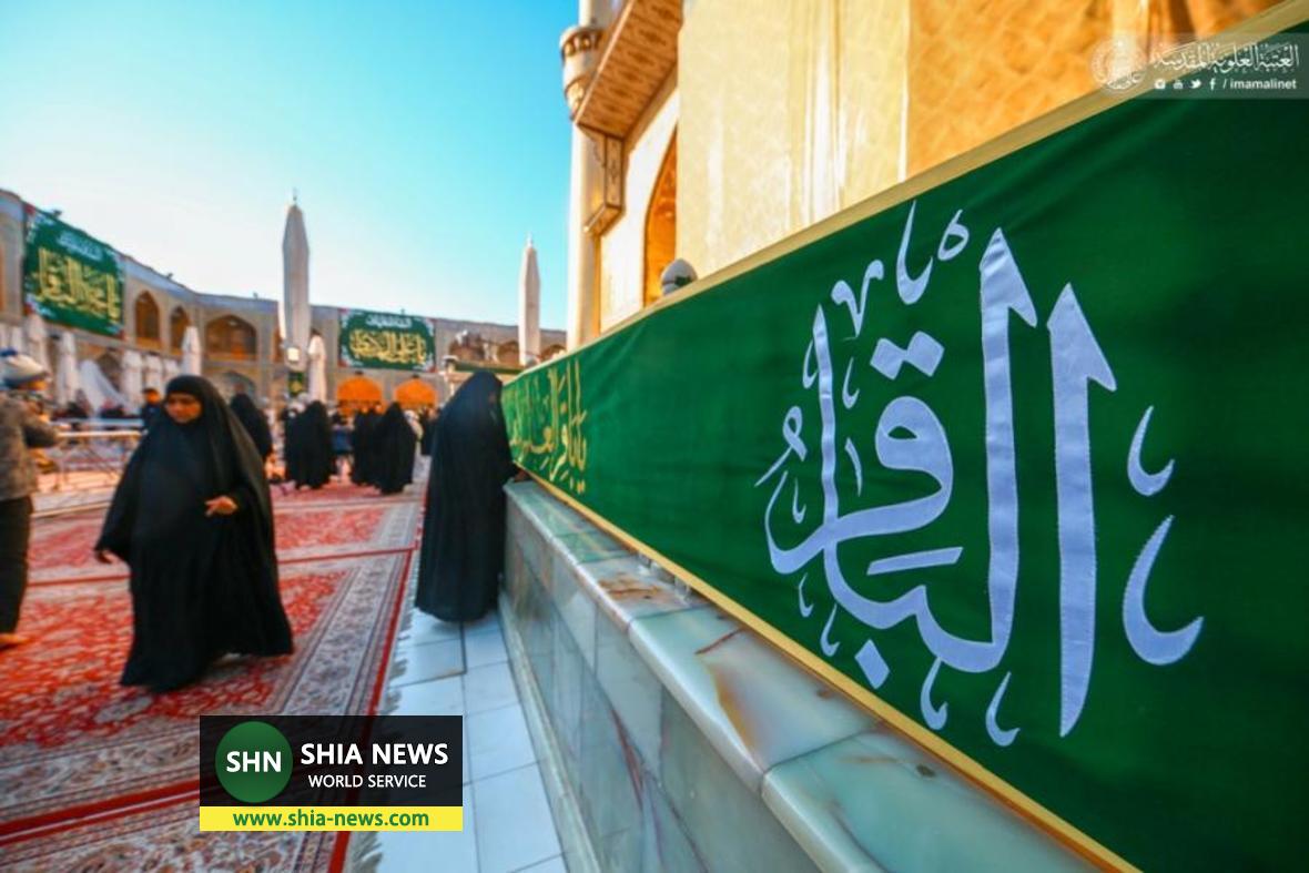 آذینبندی صحن و سرای حرم مطهر علوی در استقبال از ماه رجب آذینبندی صحن و سرای حرم مطهر علوی در استقبال از ماه رجب