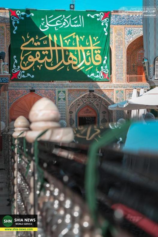 آذینبندی صحن و سرای حرم مطهر علوی در استقبال از ماه رجب آذینبندی صحن و سرای حرم مطهر علوی در استقبال از ماه رجب