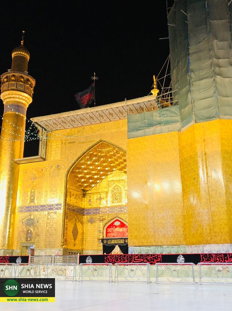 حرم امیرالمؤمنین (ع) خلوت و خالی از زائر حرم امیرالمؤمنین (ع) خلوت و خالی از زائر