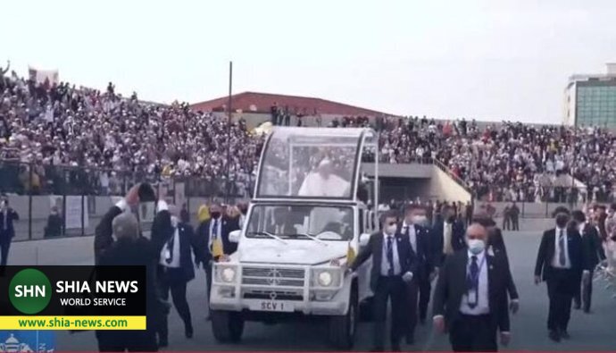 مراسم عشای ربانی با حضور پاپ در کردستان عراق