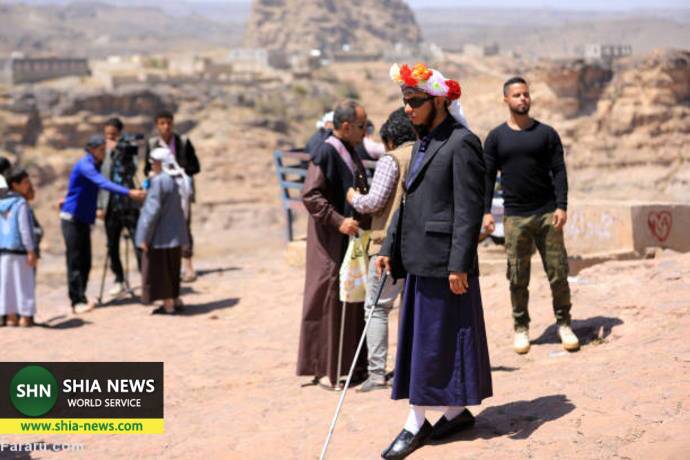 جشن ازدواج ۴۰ داماد نابینا در یمن