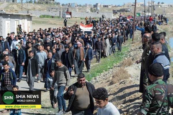 تشییع پیکر ۷ عضو خانواده عراقی کشته شده در حمله داعش