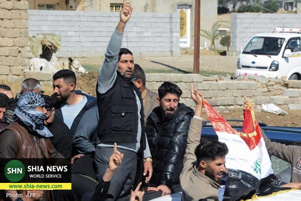 تشییع پیکر ۷ عضو خانواده عراقی کشته شده در حمله داعش + تصاویر