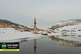 مسجد زیر برف؛ جاذبه گردشگری ترکیه + فیلم