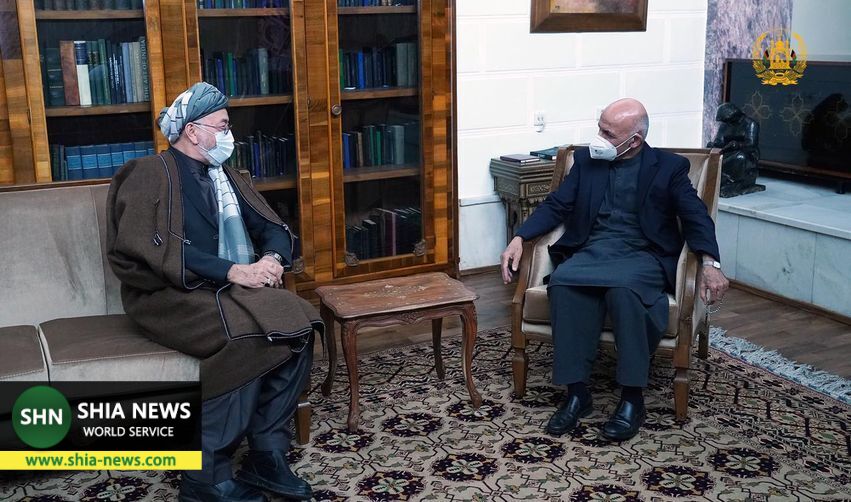 دیدارهای جداگانه اشرف غنی با خلیلی و محقق