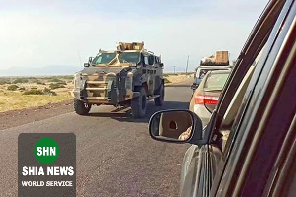خودروهای زرهی و سلاح‌‌های عربستان در راه عدن