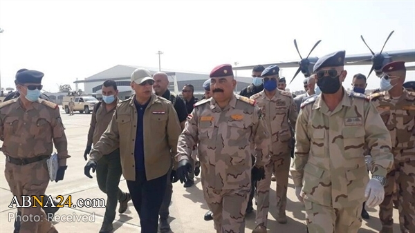 بازدید نخست وزیر عراق از مقر الحشد الشعبی در کرکوک + عکس