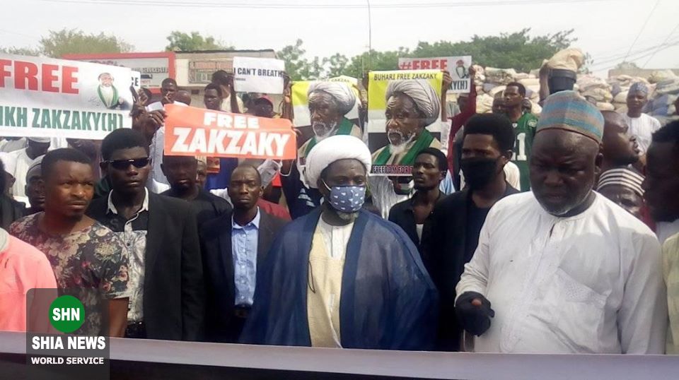 برگزاری تظاهرات آزادی شیخ زکزاکی در ایالت کانو نیجریه