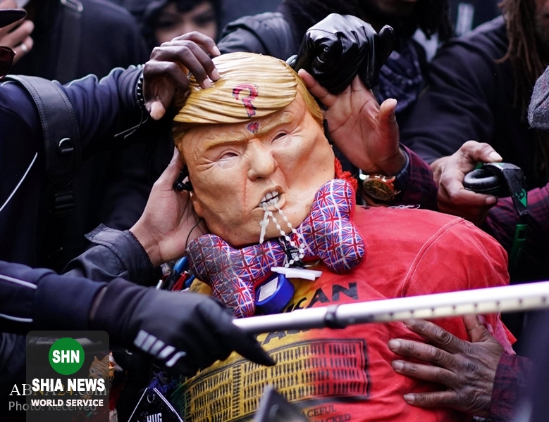 تظاهرات در مرکز لندن ضد نژادپرستی تظاهرات در مرکز لندن ضد نژادپرستی