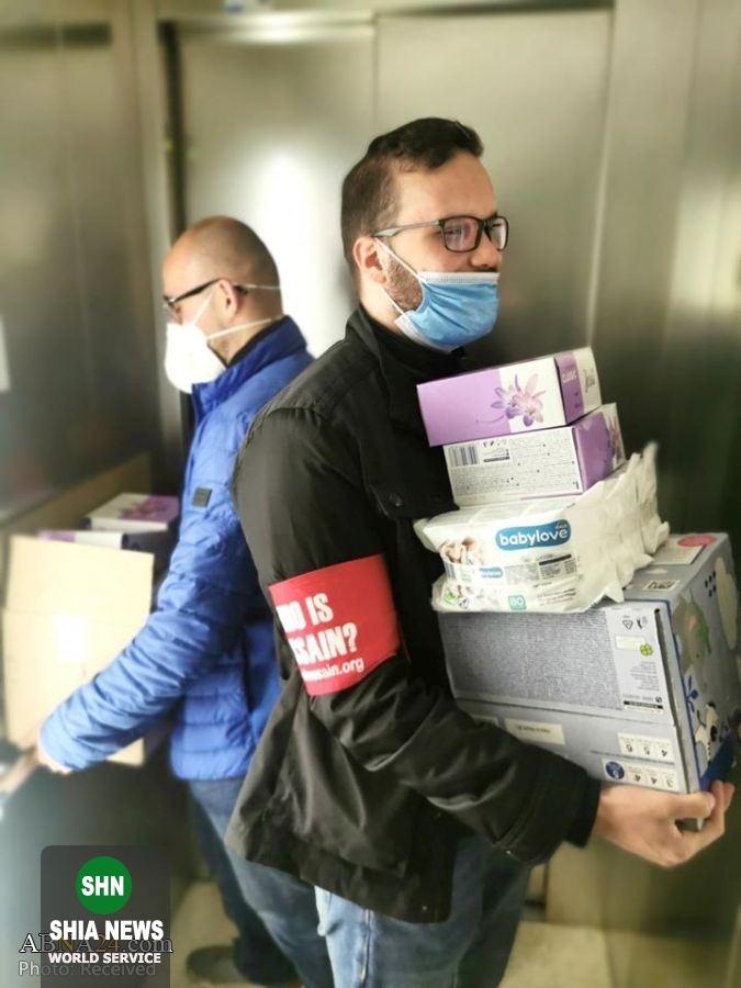 توزیع کمک‌های بهداشتی از سوی سازمان حسین کیست