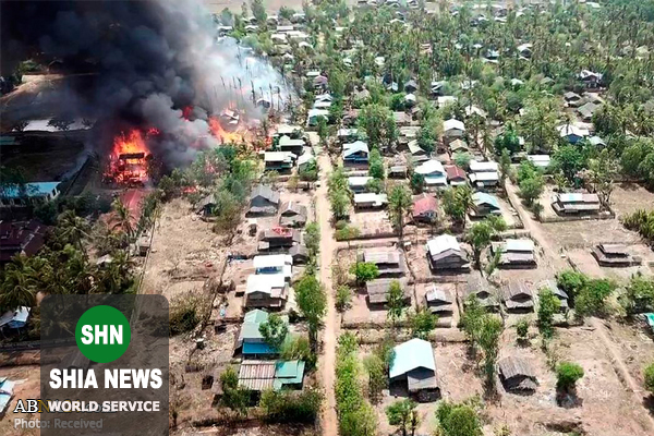 آتش زدن ۲۰۰ خانه مسلمانان روهینگیا