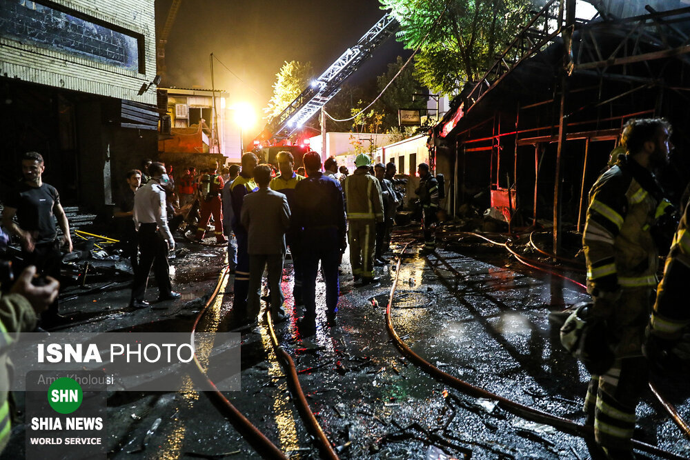 آتش سوزی و انفجار در مرکز درمانی سینا اطهر