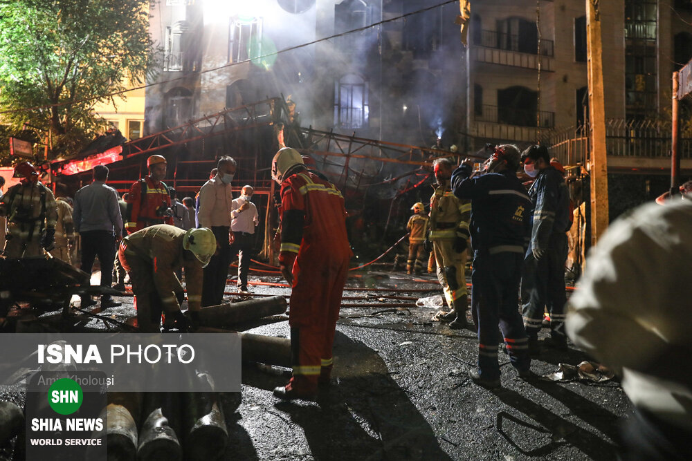 آتش سوزی و انفجار در مرکز درمانی سینا اطهر