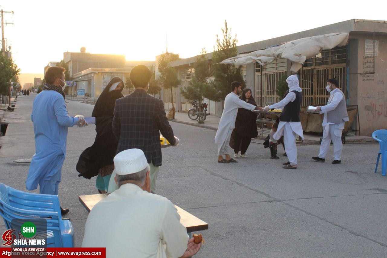 راه‌اندازی ایستگاه صلواتی در هرات به مناسبت دهه کرامت