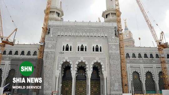 تصاویری از ساخت بزرگ ترین باب در مسجدالحرام