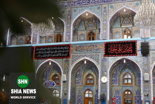 حرم مقدس امام حسین(ع) سیاه پوش شد حرم مقدس امام حسین(ع) سیاه پوش شد