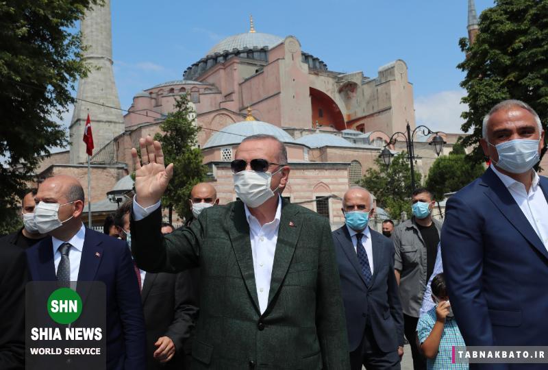 بازدید اردوغان از ایاصوفیه بعد ار تصمیم جنجالی