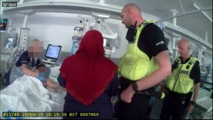 برخورد خشن پلیس انگلیس با خانواده عزادار مسلمان در بیمارستان