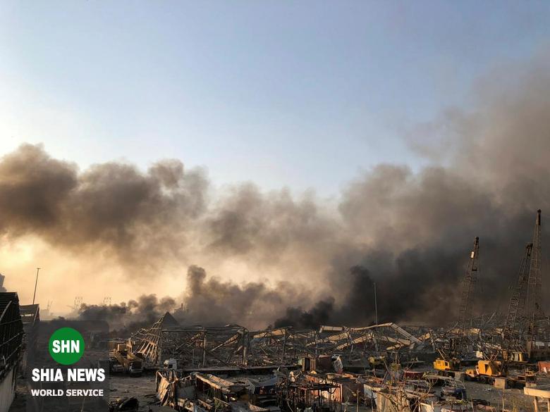 جدیدترین تصاویر از انفجار بیروت