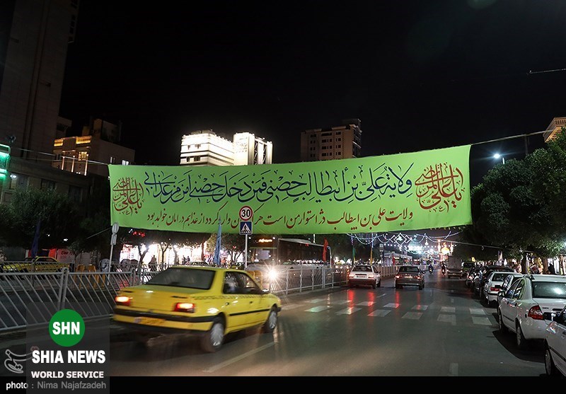 چراغانی شهر مشهد به مناسبت عید سعید غدیر