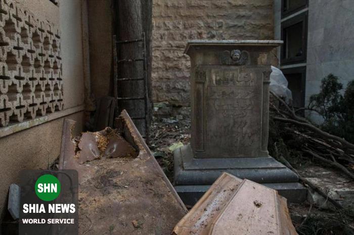 قبرستان ها در بیروت نیز از انفجار در امان نماندند