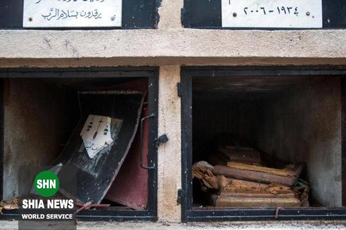 قبرستان ها در بیروت نیز از انفجار در امان نماندند