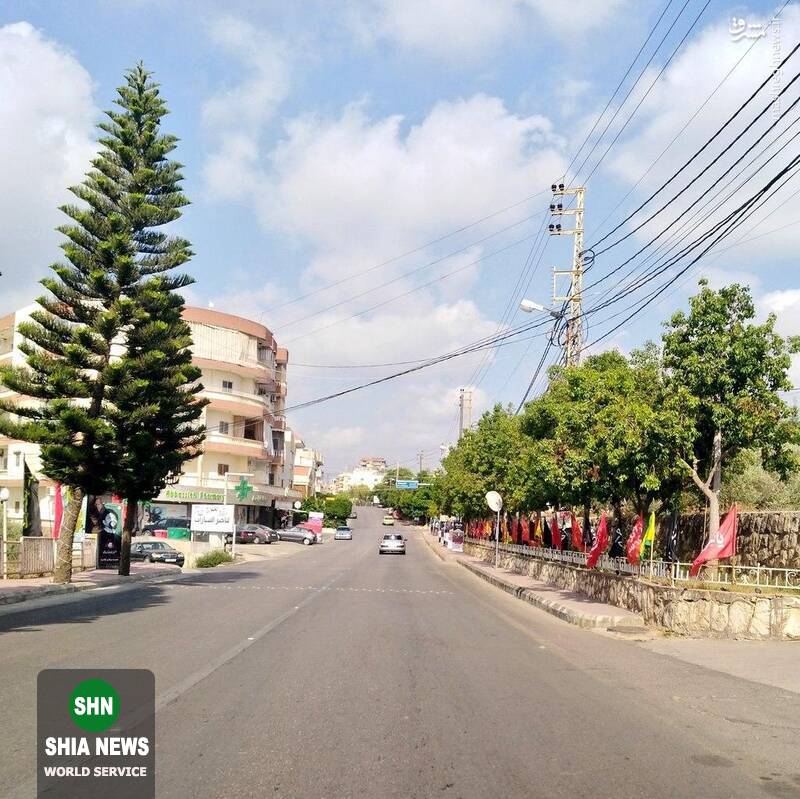 خیابان‌های لبنان مزین به پرچم‌های محرم