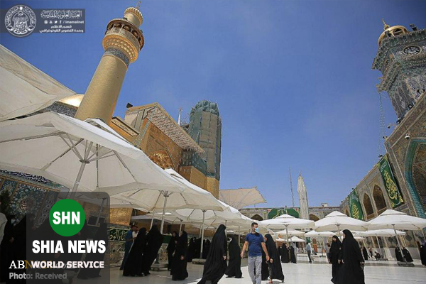 حال و هوای حرم امام علی(ع) در روز مباهله