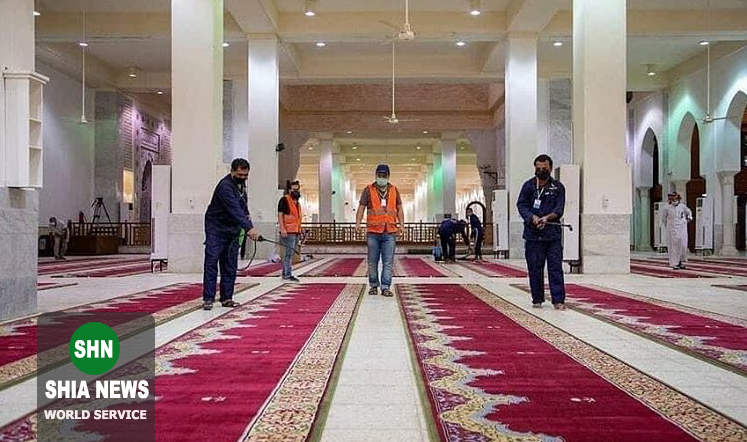 آماده&zwnj;سازی مسجد نُمره در اطراف صحرای عرفات