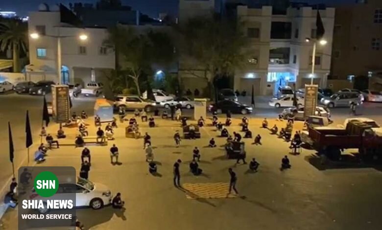 عزاداری هزاران نفر از شیعیان بحرین به مناسبت ماه محرم