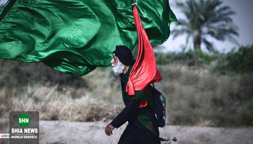 تصاویر/ پیاده روی زائران اربعین حسینی در مسیر کربلا