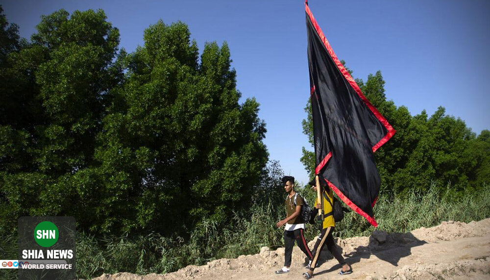 تصاویر/ پیاده روی زائران اربعین حسینی در مسیر کربلا