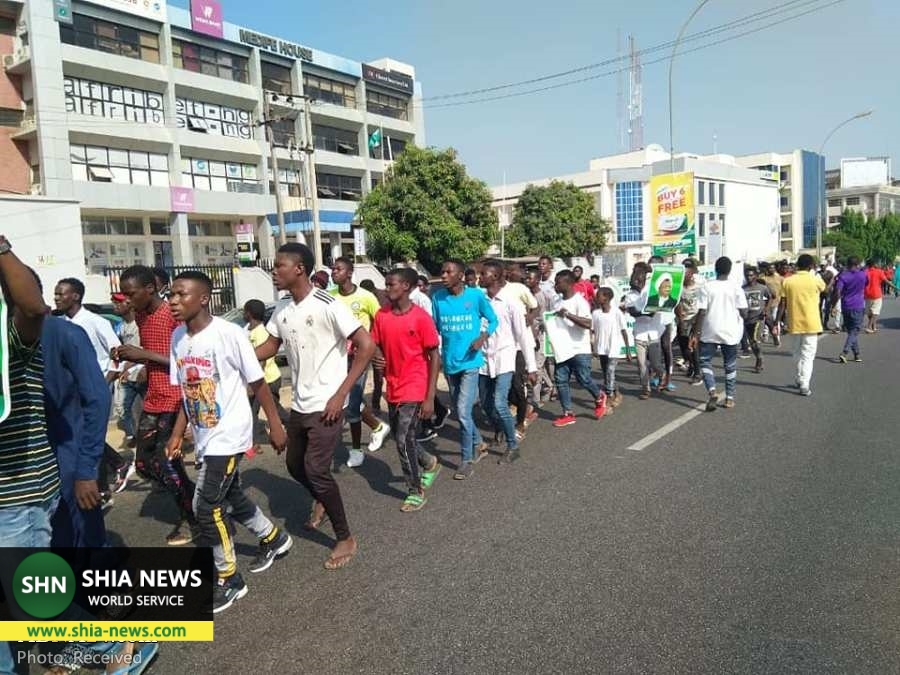تظاهرات شیعیان نیجریه در پنجمین سالگرد کشتار زاریا