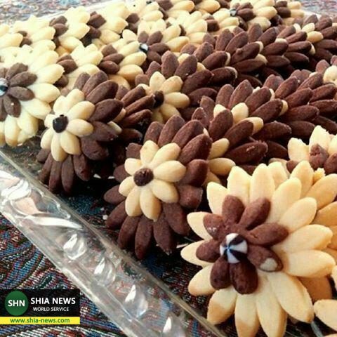 طرز تهیه شیرینی گل مینا برای عید