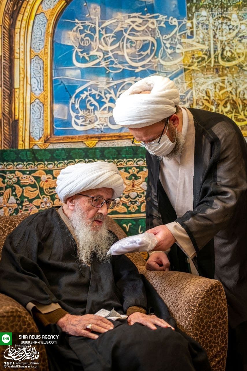 تصاویر/ جشن میلاد امیرالمومنین(ع) و عمامه گذاری به دست آیت&zwnj;الله وحیدخراسانی