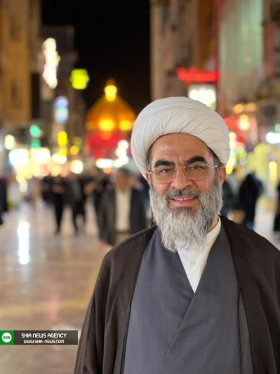 تصاویری از حضور آیت الله فاضل لنکرانی در حرم امیرالمومنین (ع)