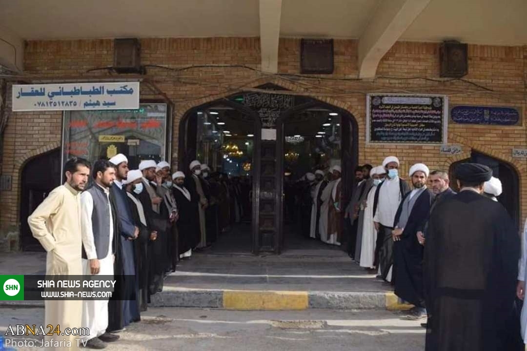 تصاویر/ بزرگداشت شهدای انفجار مسجد شیعیان پیشاور در نجف اشرف تصاویر/ بزرگداشت شهدای انفجار مسجد شیعیان پیشاور در نجف اشرف