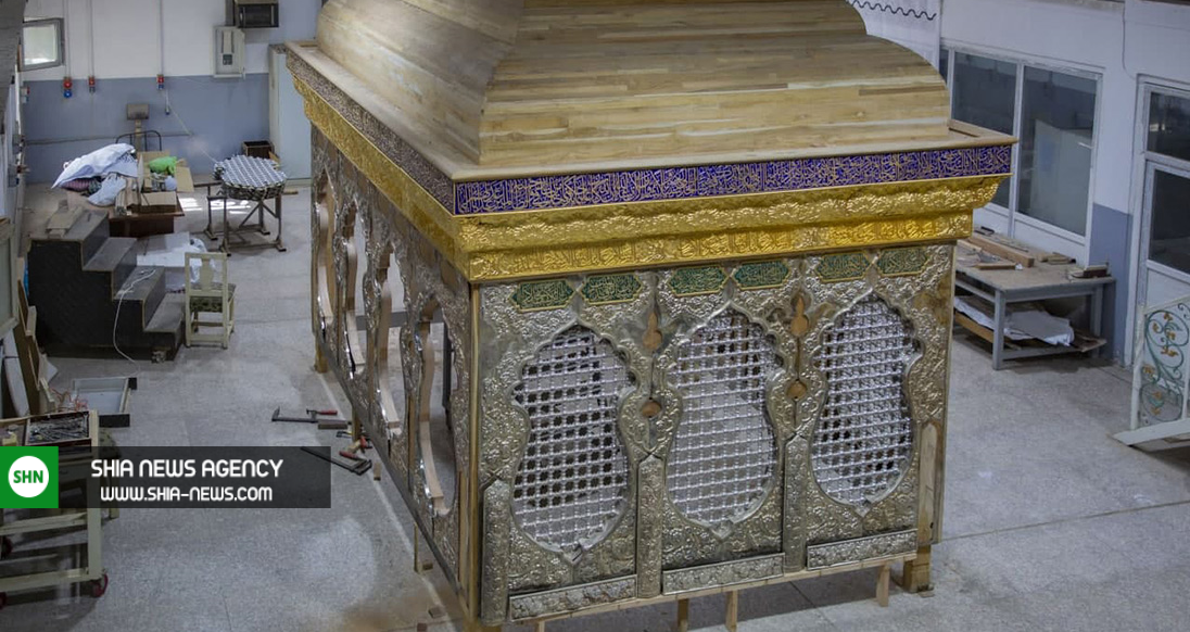 تازه&zwnj;ترین تصاویر از ساخت ضریح جدید حرم حضرت زینب(س)