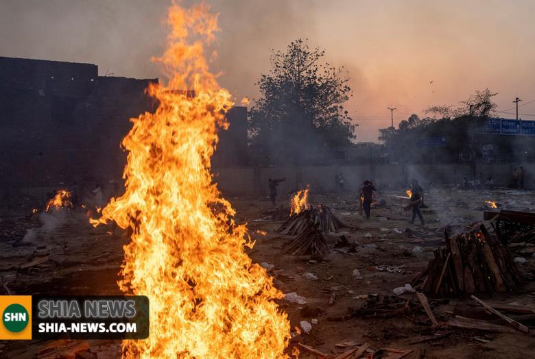 تصاویر وضعیت وحشتناک شیوع کرونا در هند