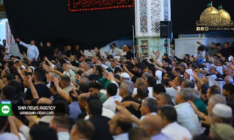 تصاویر/ عزاداری شهادت امام جعفر صادق (ع) در حرم امامین کاظمین (ع)