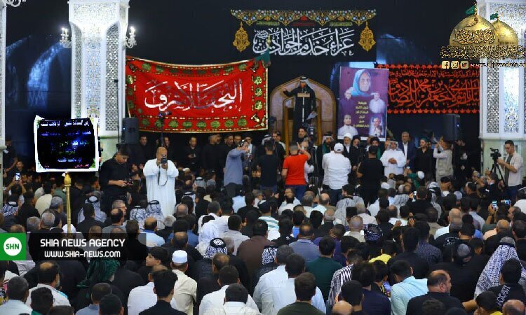 تصاویر/ عزاداری شهادت امام جعفر صادق (ع) در حرم امامین کاظمین (ع)