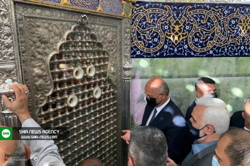 برهم صالح به زیارت حرم امامین جوادین (ع) رفت+ تصاویر برهم صالح به زیارت حرم امامین جوادین (ع) رفت+ تصاویر