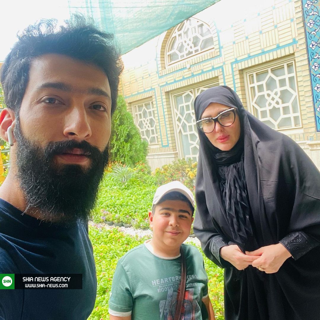 زهره فکور صبور با پوشش چادر در حرم امام رضا