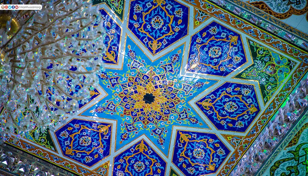 تصاویر/ جلوهای زیبا از نقش و نگارهای حرم امام حسین (ع) تصاویر/ جلوهای زیبا از نقش و نگارهای حرم امام حسین (ع)