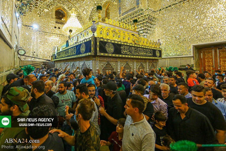 حضور زائران عزادار شهادت امام جواد(ع) در حرم امامین کاظمین(ع) حضور زائران عزادار شهادت امام جواد(ع) در حرم امامین کاظمین(ع)