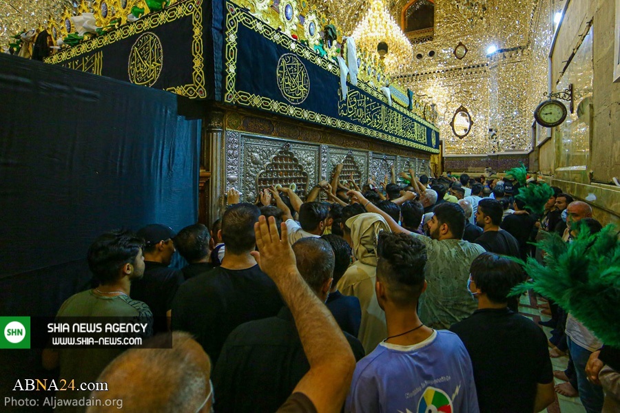 حضور زائران عزادار شهادت امام جواد(ع) در حرم امامین کاظمین(ع) حضور زائران عزادار شهادت امام جواد(ع) در حرم امامین کاظمین(ع)
