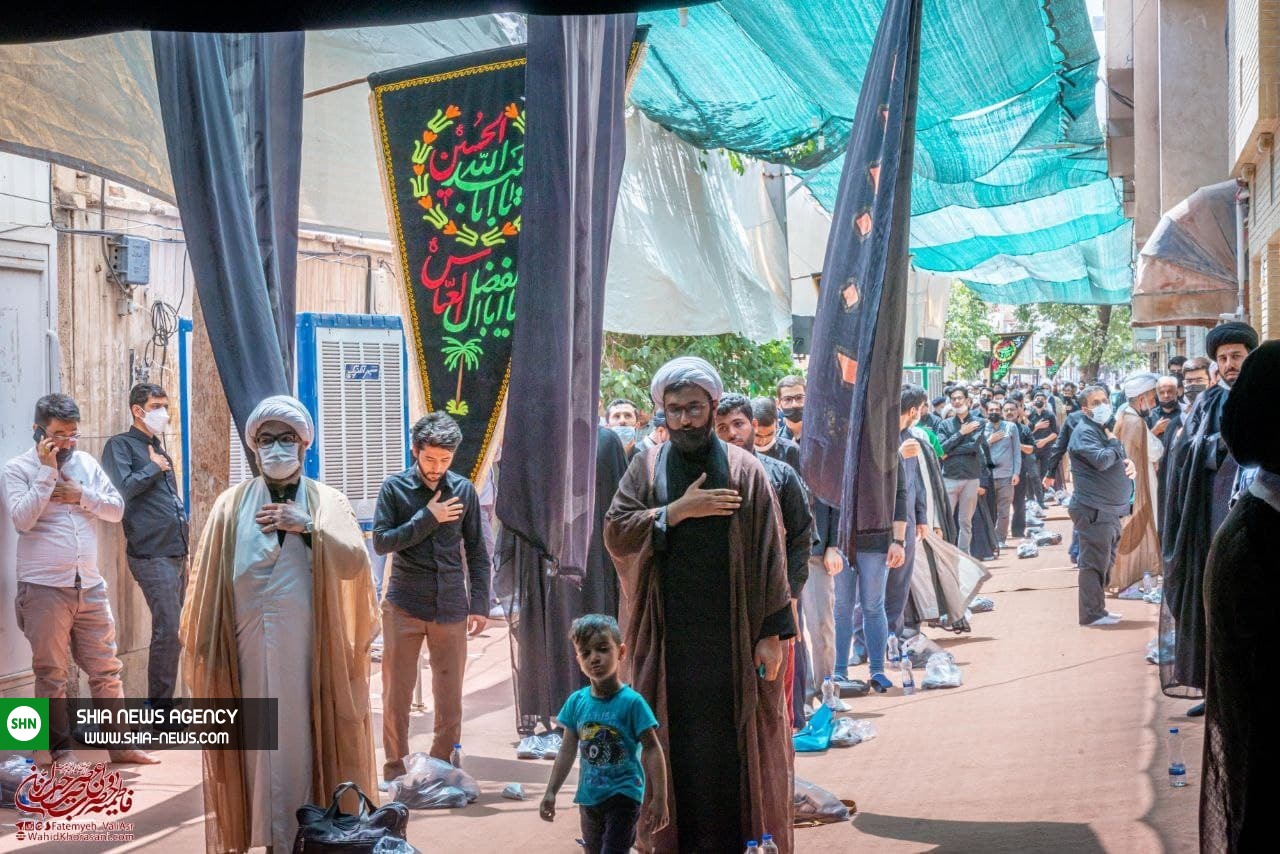 تصاویری از مجلس عزای امام جواد (ع) در دفتر آیت الله وحید خراسانی