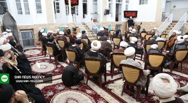 تصاویری از مجلس عزای جوادالائمه (ع) در دفتر آیت الله شبیری زنجانی