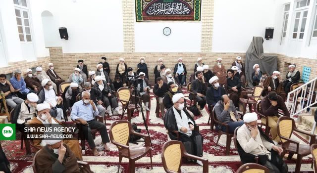 تصاویری از مجلس عزای جوادالائمه (ع) در دفتر آیت الله شبیری زنجانی